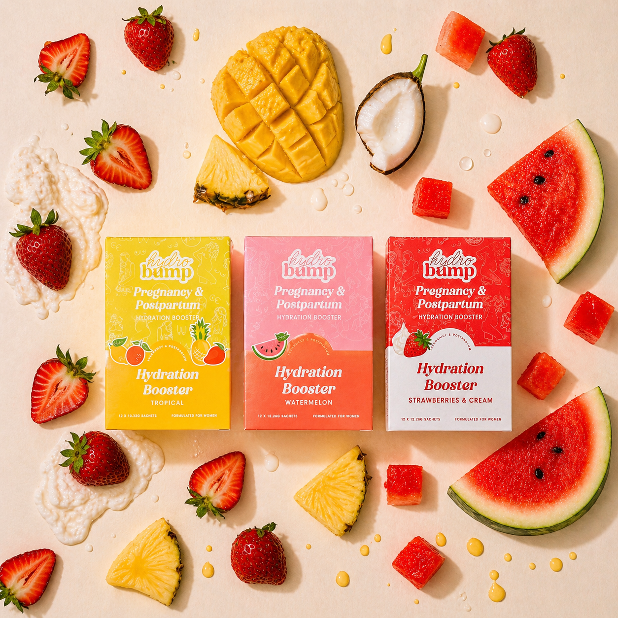 Sweet Hydration Booster Bundle | Pregnancy, Breastfeeding & Postpartum Hydration Powders