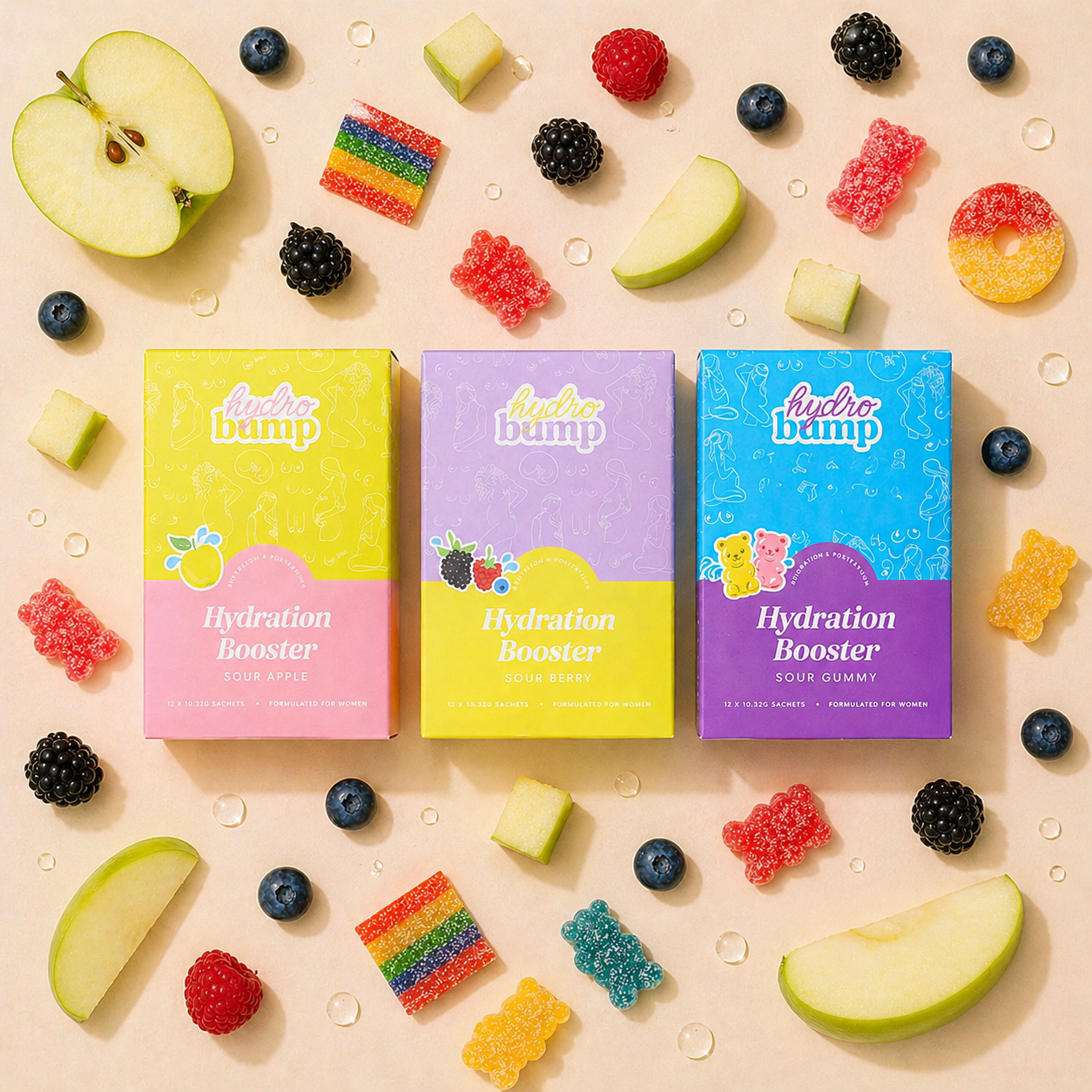 Sour Hydration Booster Bundle | Pregnancy, Breastfeeding & Postpartum Hydration Powders