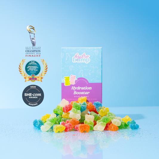Sour Gummy Hydration Booster | Pregnancy, Breastfeeding & Postpartum Hydration Powder