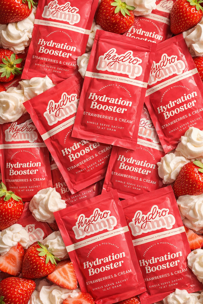 Strawberries and Cream Hydration Booster | Pregnancy, Breastfeeding & Postpartum Hydration Powder