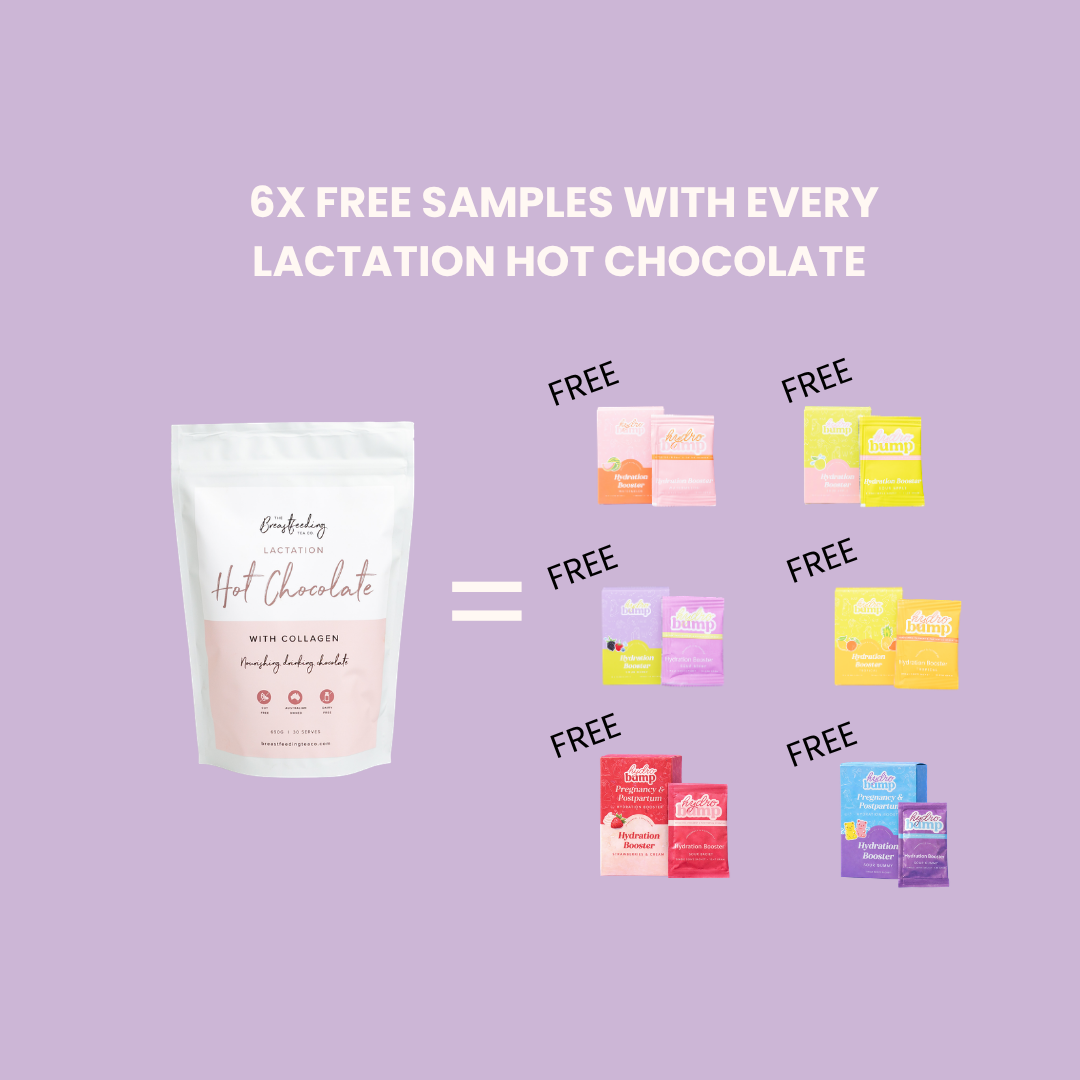 Lactation Hot Chocolate + 6x FREE HYDROBUMP HYDRATION BOOSTER SAMPLES